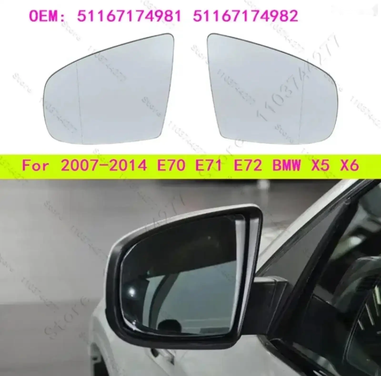 Зеркало BMW X5 E70 X6 E71 — миниатюра 2