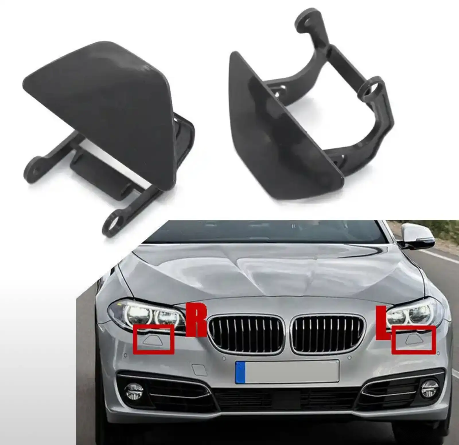 Крышка омывателя фары BMW F10 рестайлинг LCI 2013-2016 — миниатюра 1