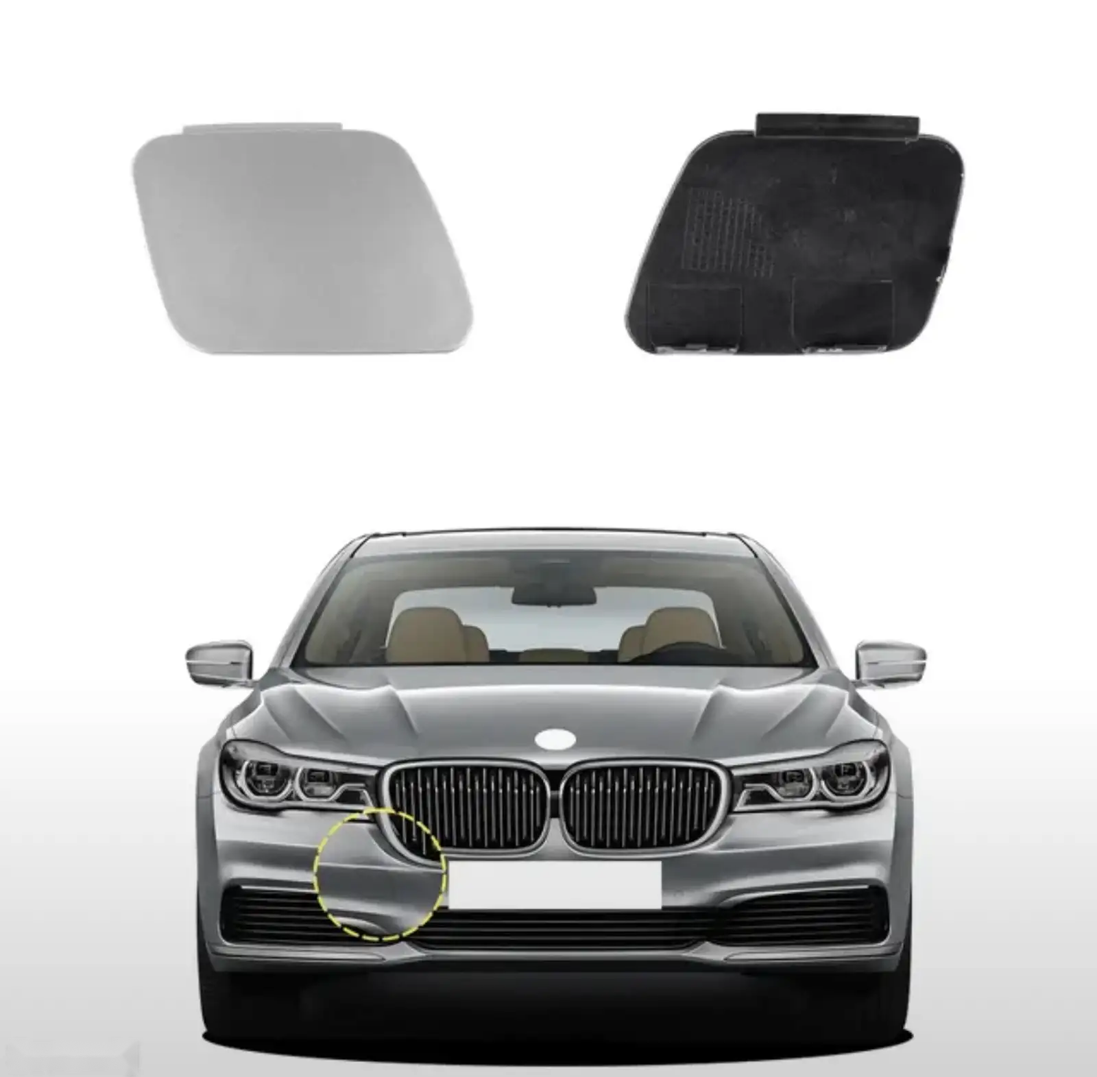 Крышка буксировки переднего бампера BMW G11 — миниатюра 3