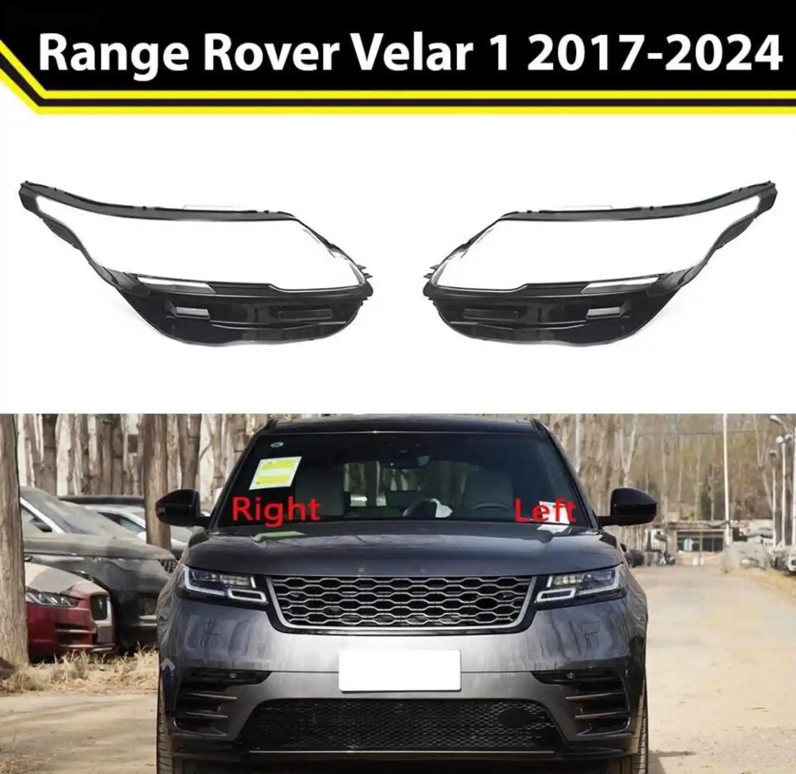 Стекло фары RANGE ROVER VELAR I 2017-24 — миниатюра 1