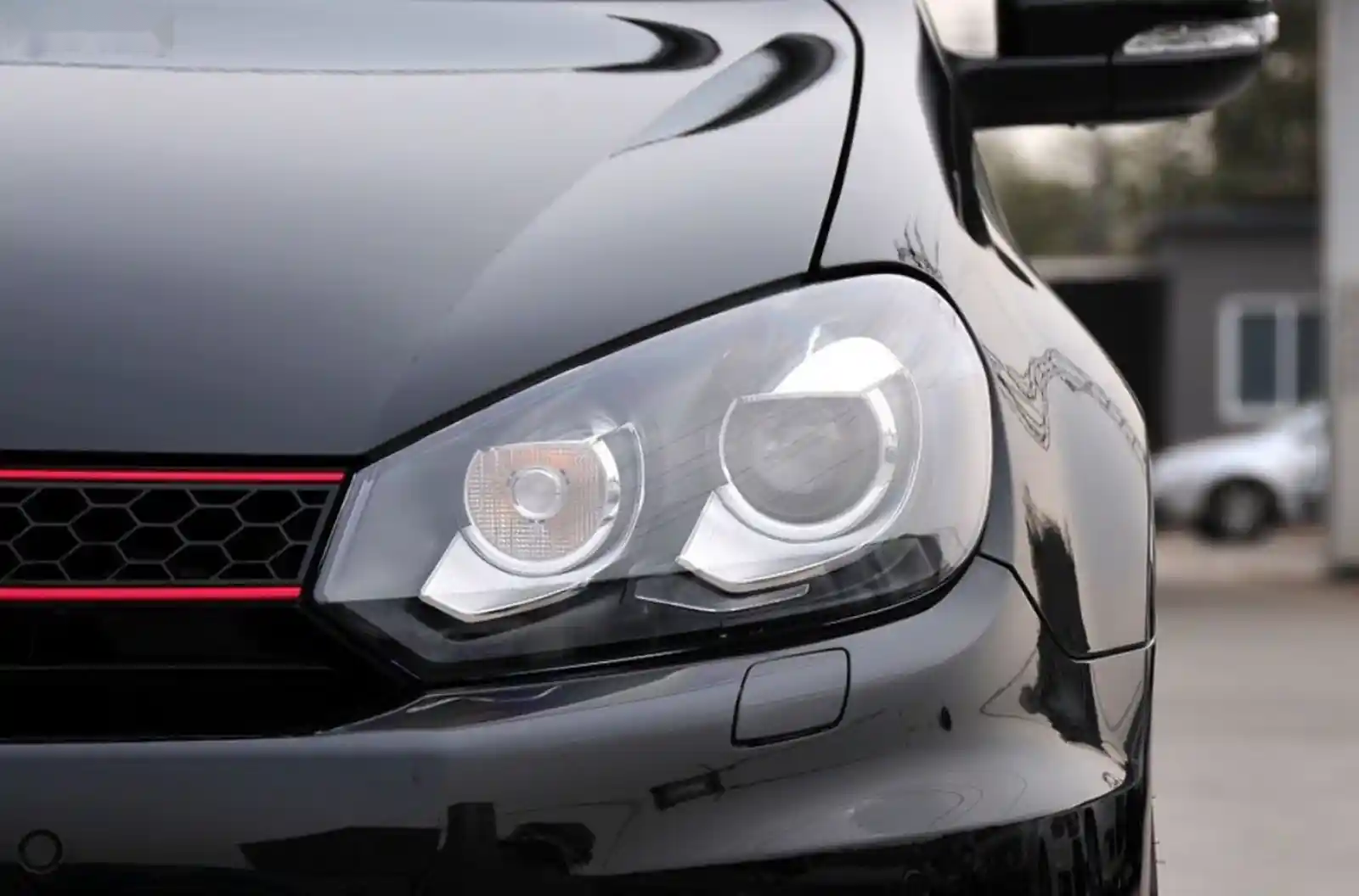 Стекло фары Volkswagen golf6 2009-2012 — миниатюра 2