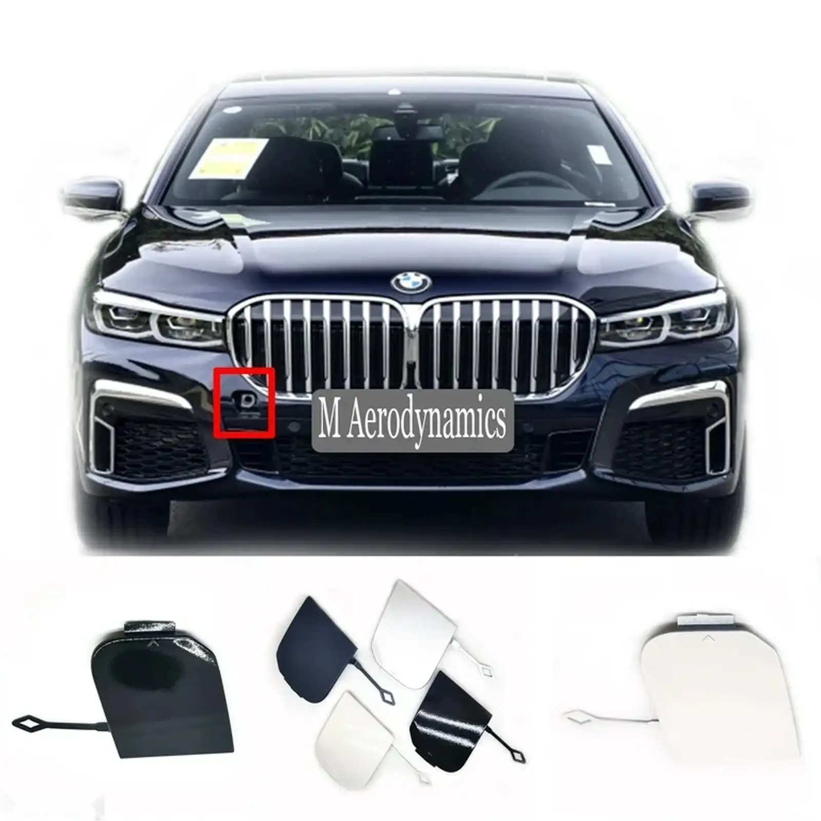 Крышка буксировки BMW G12 LCI M — миниатюра 1