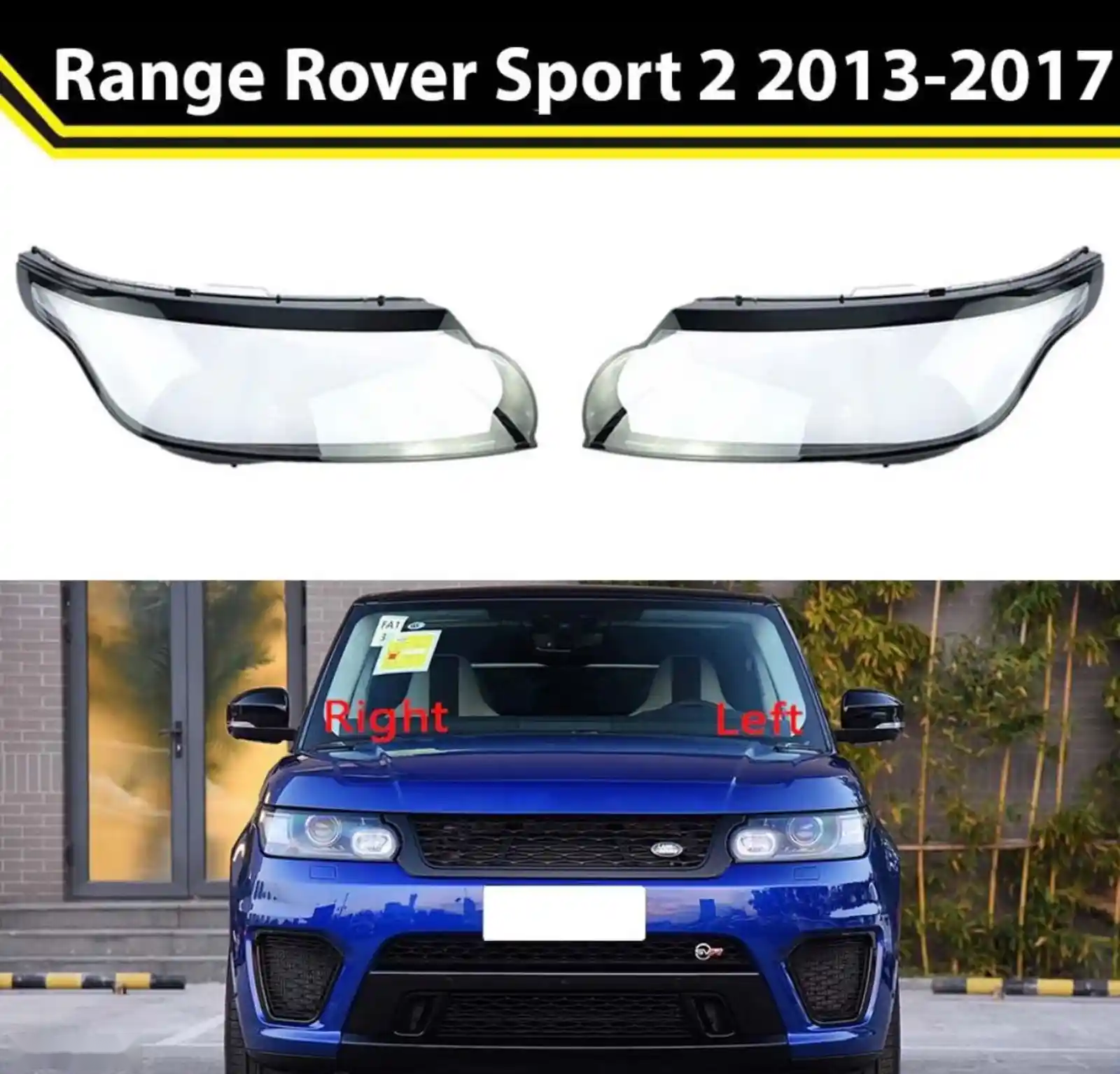 Стекло фары для Range Rover Sport II 2013-17 — миниатюра 1