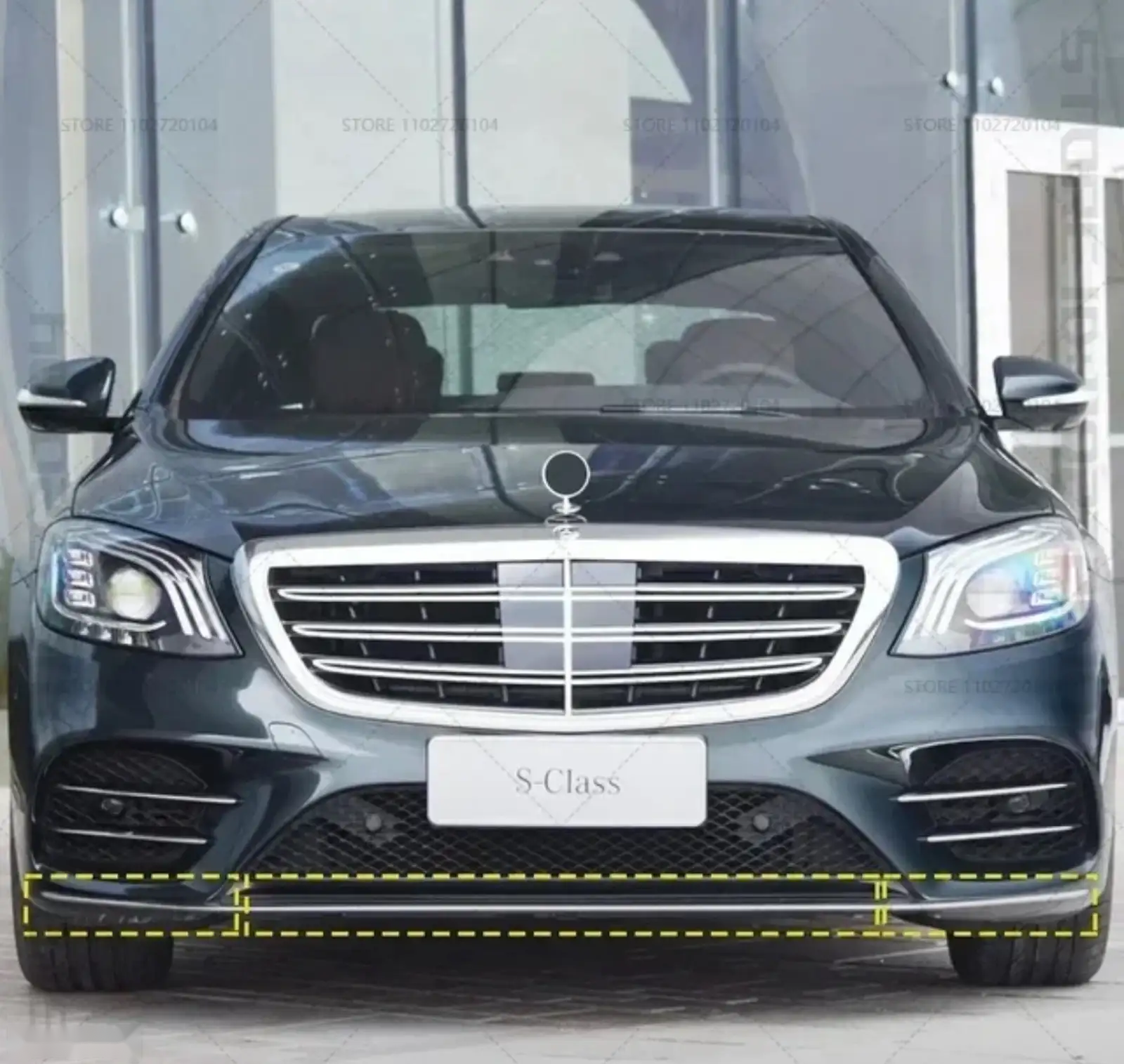 Молдинг бампера Mercedes 222 — миниатюра 1