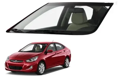 Лобовое стекло на Hyundai Accent 2012 — миниатюра 1
