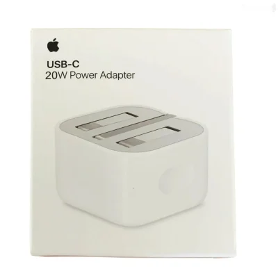 Адаптери аслии Apple 20W USB-C Power Adapter бо вилкаи ҷамшаванда folding pin