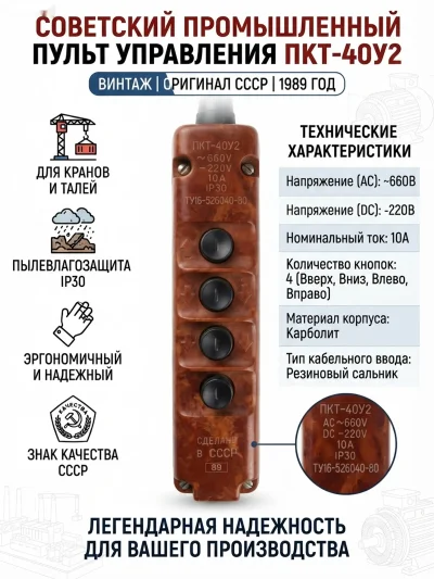 Пост кнопочный тельферный — миниатюра 1