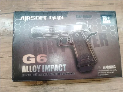 Пистолет игрушечный железный G6 — миниатюра 1