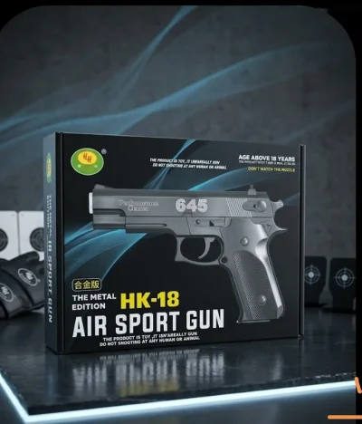 Пистолет игрушечный металлический Hk -18 — миниатюра 1