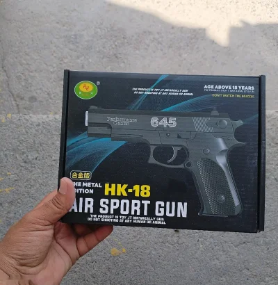 Пистолет игрушечный металлический Hk -18 — миниатюра 3