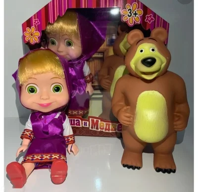 Маша и медведь игрушка — миниатюра 2