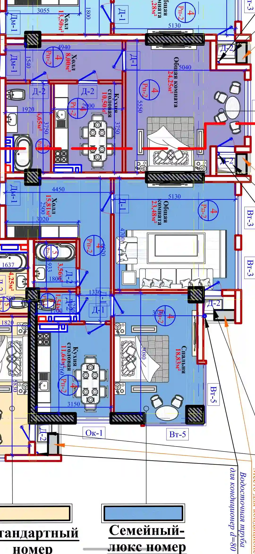 2-к квартира, 13 этаж, 76 м², Фирдавси