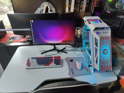 Игровой Персональный Компьютер Asus ROg White Core i5 VGA 6GB для CS-GO2 — миниатюра 3