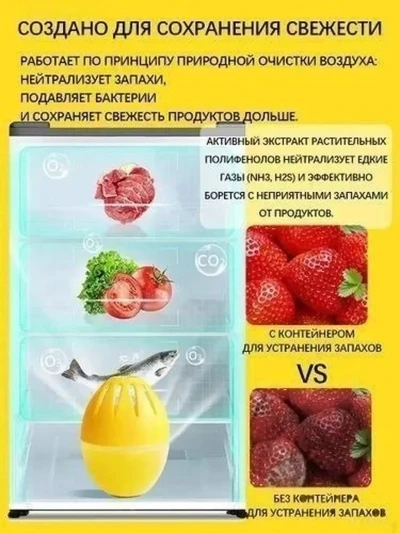 Поглотитель запаха для холодильника — миниатюра 2