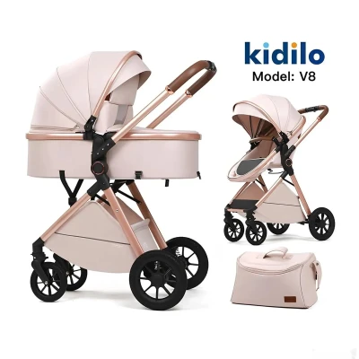 Коляска для новорождённых Kidilo 2 в 1 — миниатюра 5