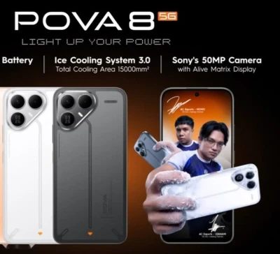 Teсno Pova 8 pro 5g 16/256Gb Blacк — миниатюра 1