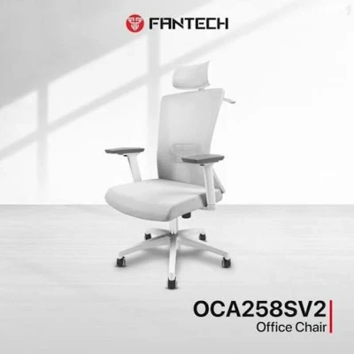 Компьютерное кресло Fantech OC-A258 с сетчатой спинкой и подголовником
