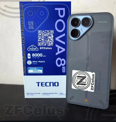 Tecno роva 8 16/256Gb 8000Мач global version black — миниатюра 1