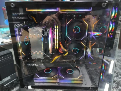 Игровой Компьютер Аквариум I5-12400F 16GB/SSD 512GB RTX 3060 12GB — миниатюра 4
