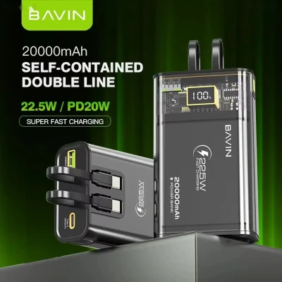 Внешний аккумулятор Power Bank BAVIN PC1003S 20000mAh — миниатюра 1