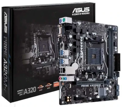 Материнская Плата Asus Prime A320M-F Socket AM4 — миниатюра 4