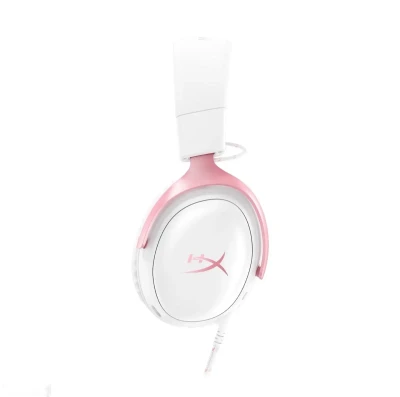Игровая проводная гарнитура HyperX Cloud III White Pink — миниатюра 3