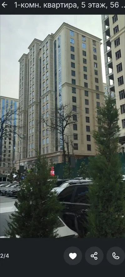 1-комн. квартира, 5 этаж, 56 м², Шохмансур — миниатюра 3