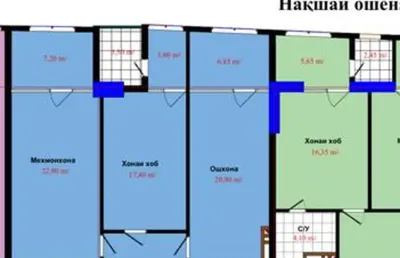 2-комн. квартира, 10 этаж, 108 м², главный Ёвар, Сим-сим, Артель — миниатюра 2