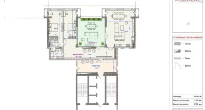 3-комн. квартира, 16 этаж, 161 м², Шохмансур — миниатюра 5