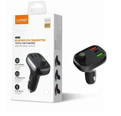Автомобильный FM модулятор Bluetooth Ldnio C704q