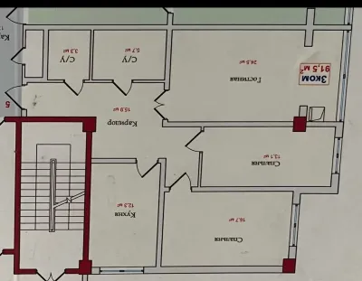 3-комн. квартира, 17 этаж, 92 м², Сино 104мкр — миниатюра 1
