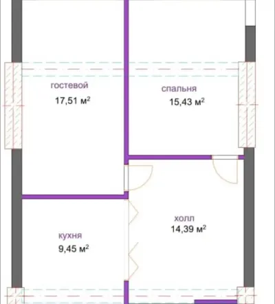 2-комн. квартира, 11 этаж, 67 м², Сино — миниатюра 10