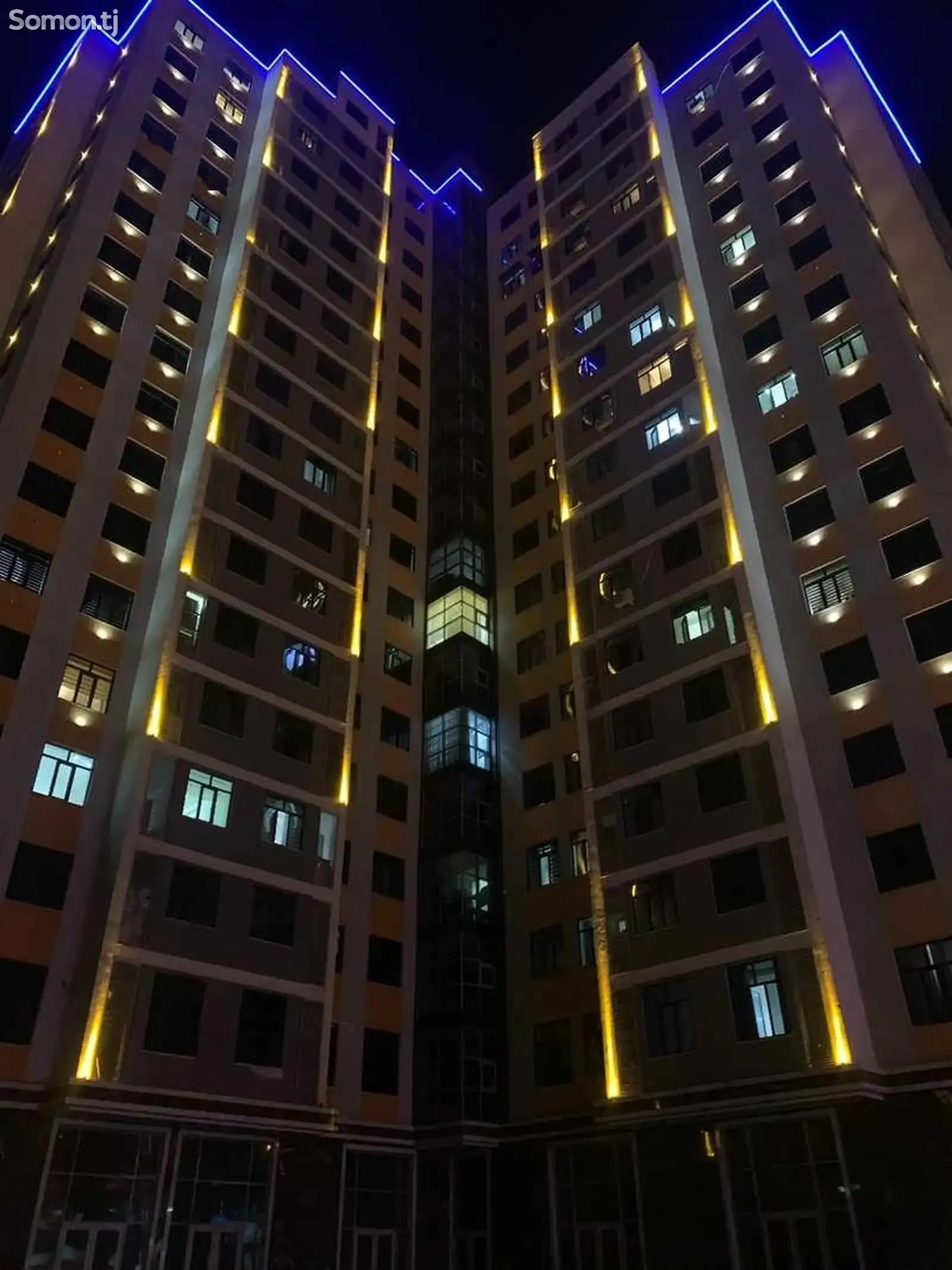 2-комн. квартира, 15 этаж, 58м², Исмоили Сомони Ашан — миниатюра 1