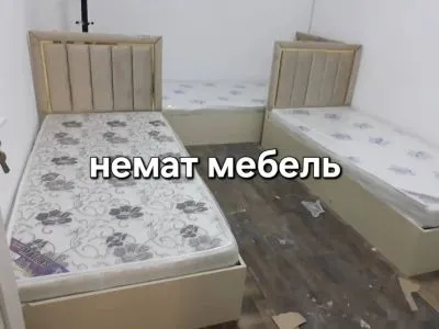 Односплаьная кровать с медицинский матрасом