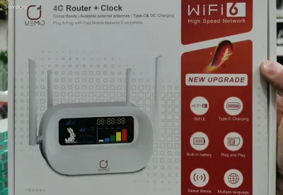 Роутер VEMO K12 роутер для SIM c Wi-Fi часами, Type-C и АКБ 5000мАч