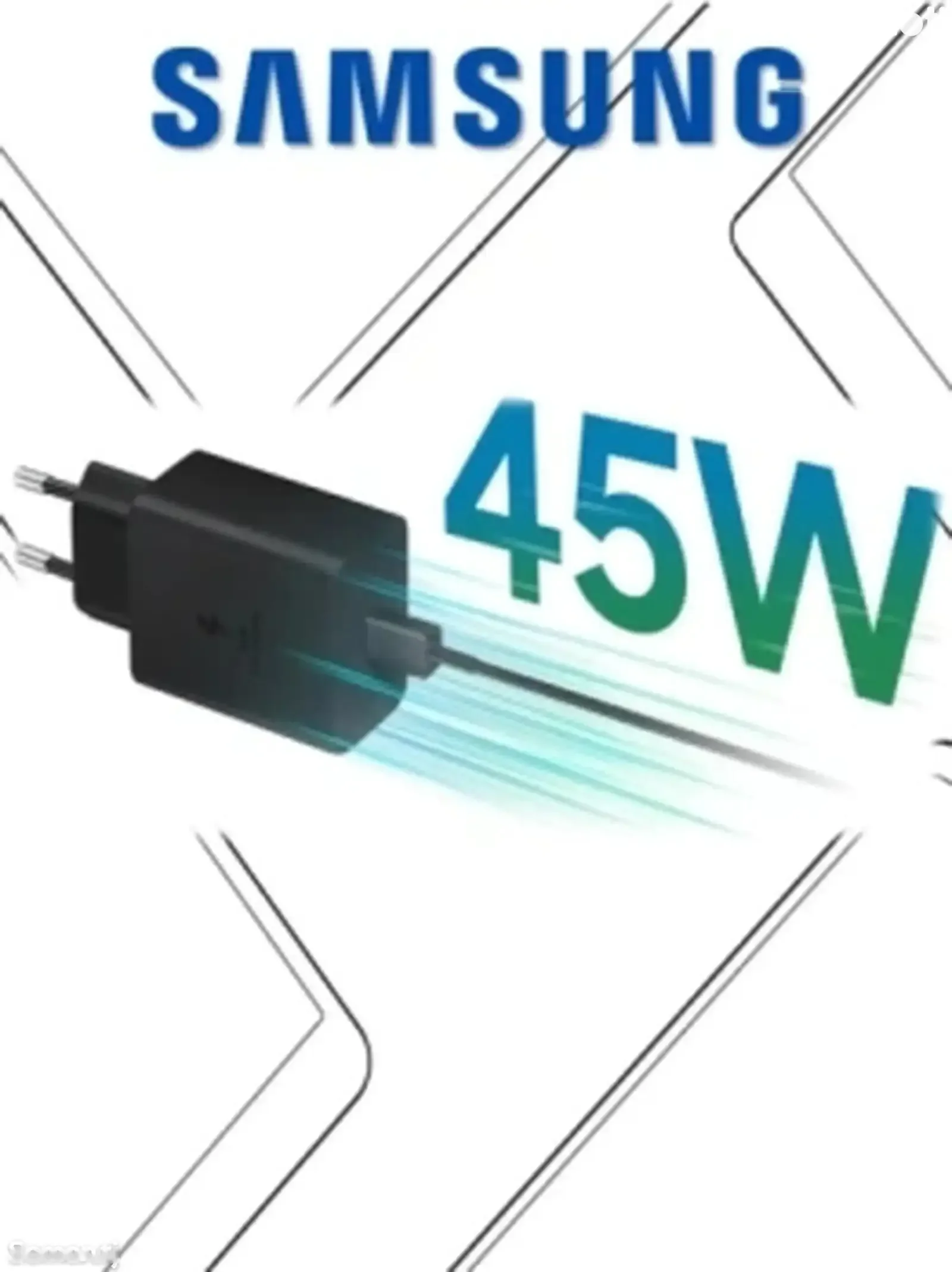 Зарядное устройство Samsung 45W PD USB-C Travel Adapter с кабелем USB Type-C to