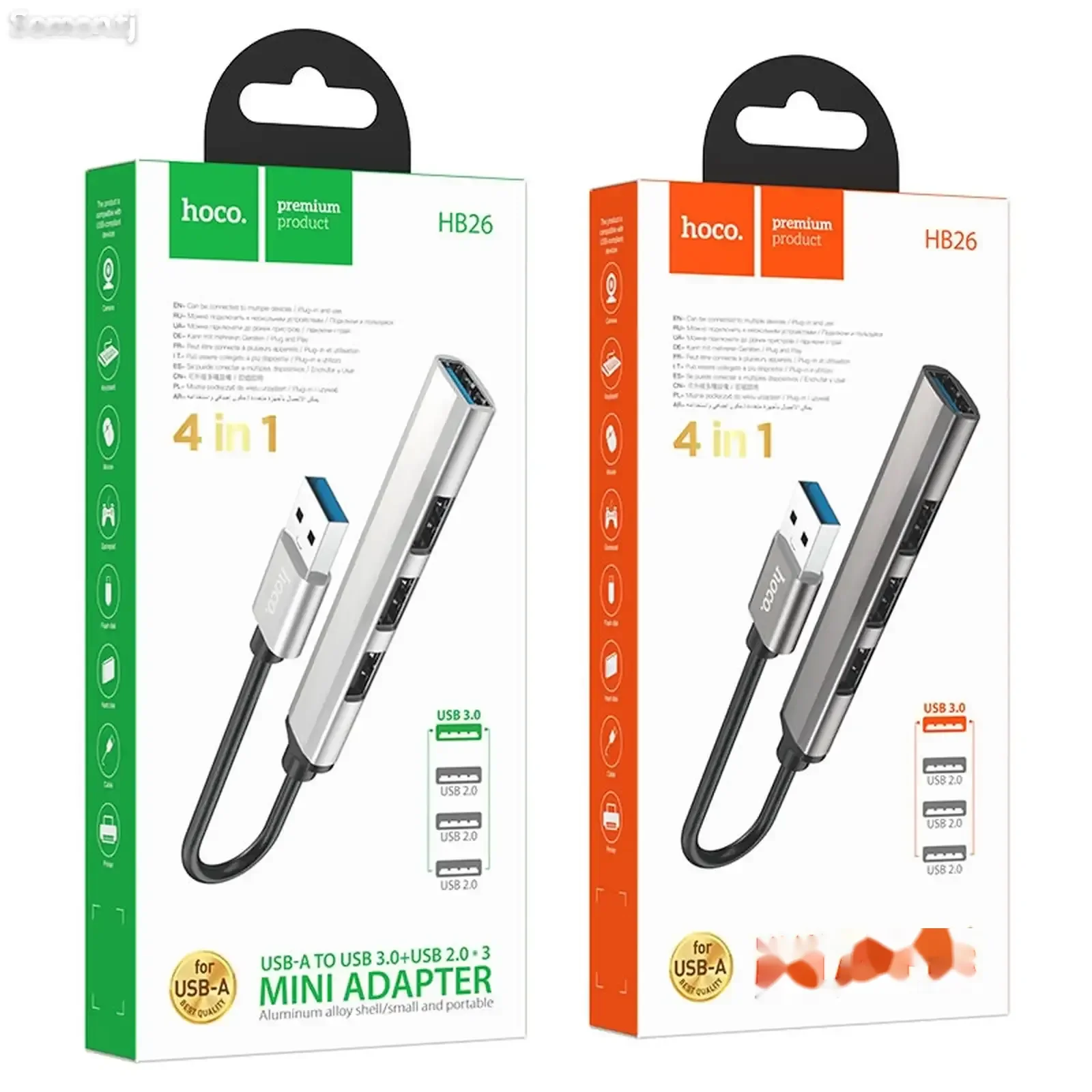 USB-концентратор hoco 4 in 1hb-