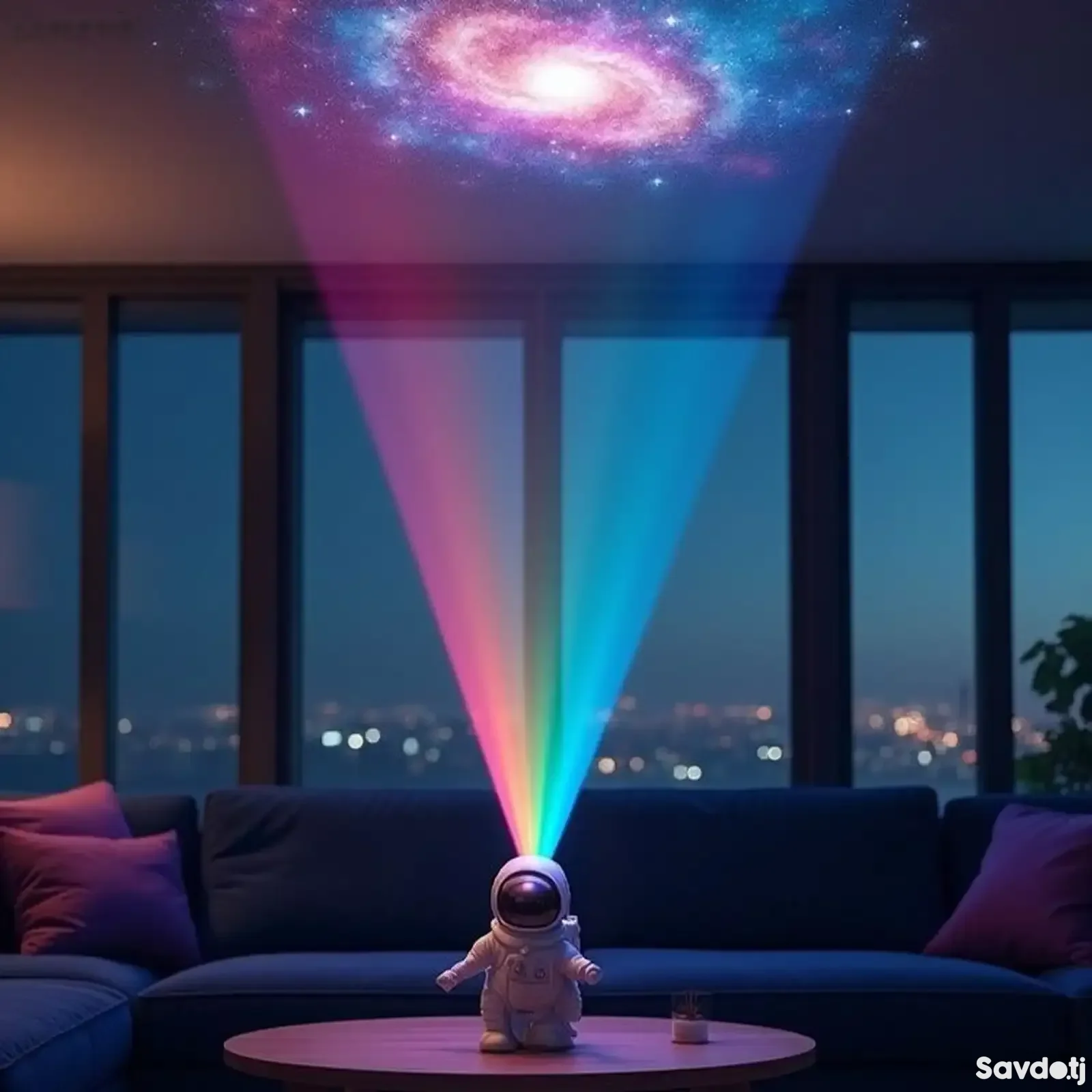 Проектор Green Lion Astronaut Galaxy Night Light Projector