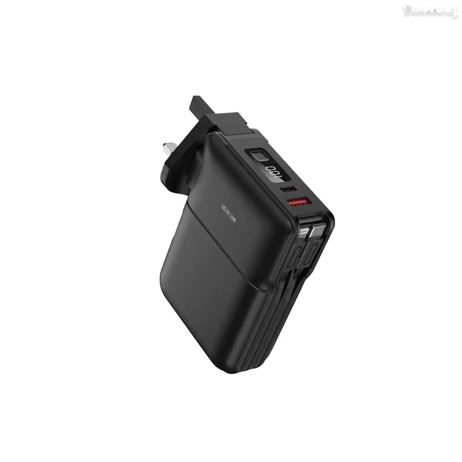 Портативный Повербанк Green Lion Travel 10000 mAh адаптером и держателем