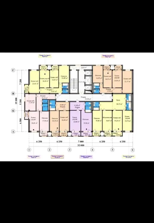 1-комн. квартира, 11 этаж, 57 м², Шохмансур Гуля Голд — миниатюра 4