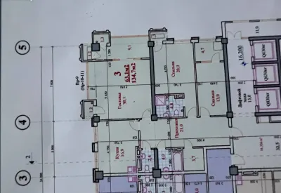 3-комн. квартира, 7 этаж, 134 м², И Сомони — миниатюра 4
