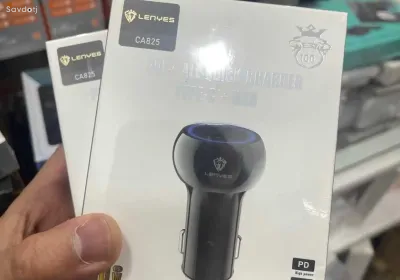 Авто зарядник Lenyes CA825 USB+Type-C Fast Charging PD 52.5W Original