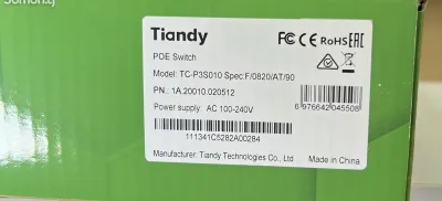 Коммуатор POE Switch TC-P3S010