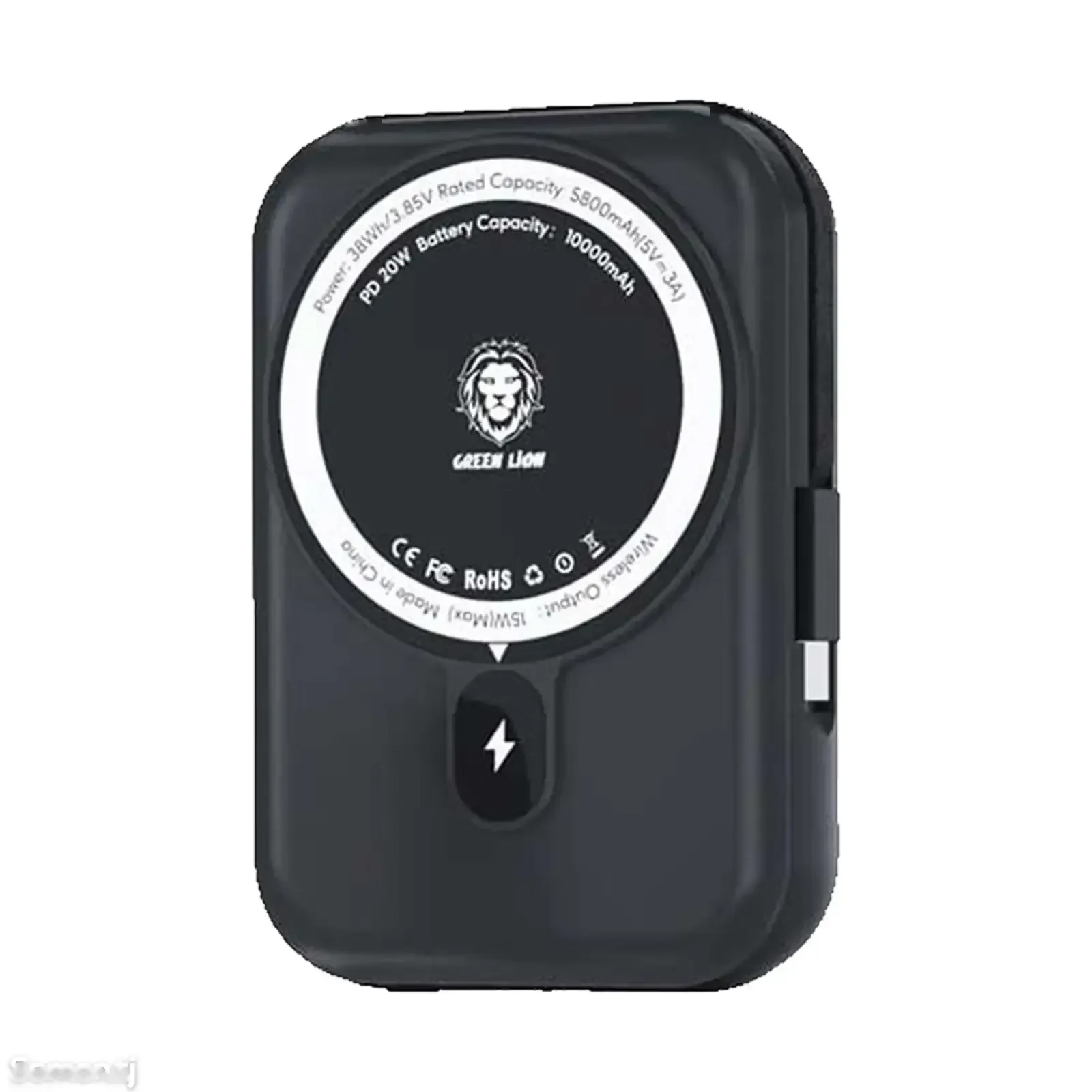 Повербанк Green Monaco Magsafe 20000mAh черный