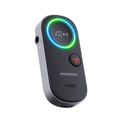 Адаптер Bluetooth Porodo Wired to Wireless BT Audio Transmitter черный