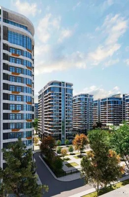 2-комн. квартира, 15 этаж, 72 м², Сомони, Ашан