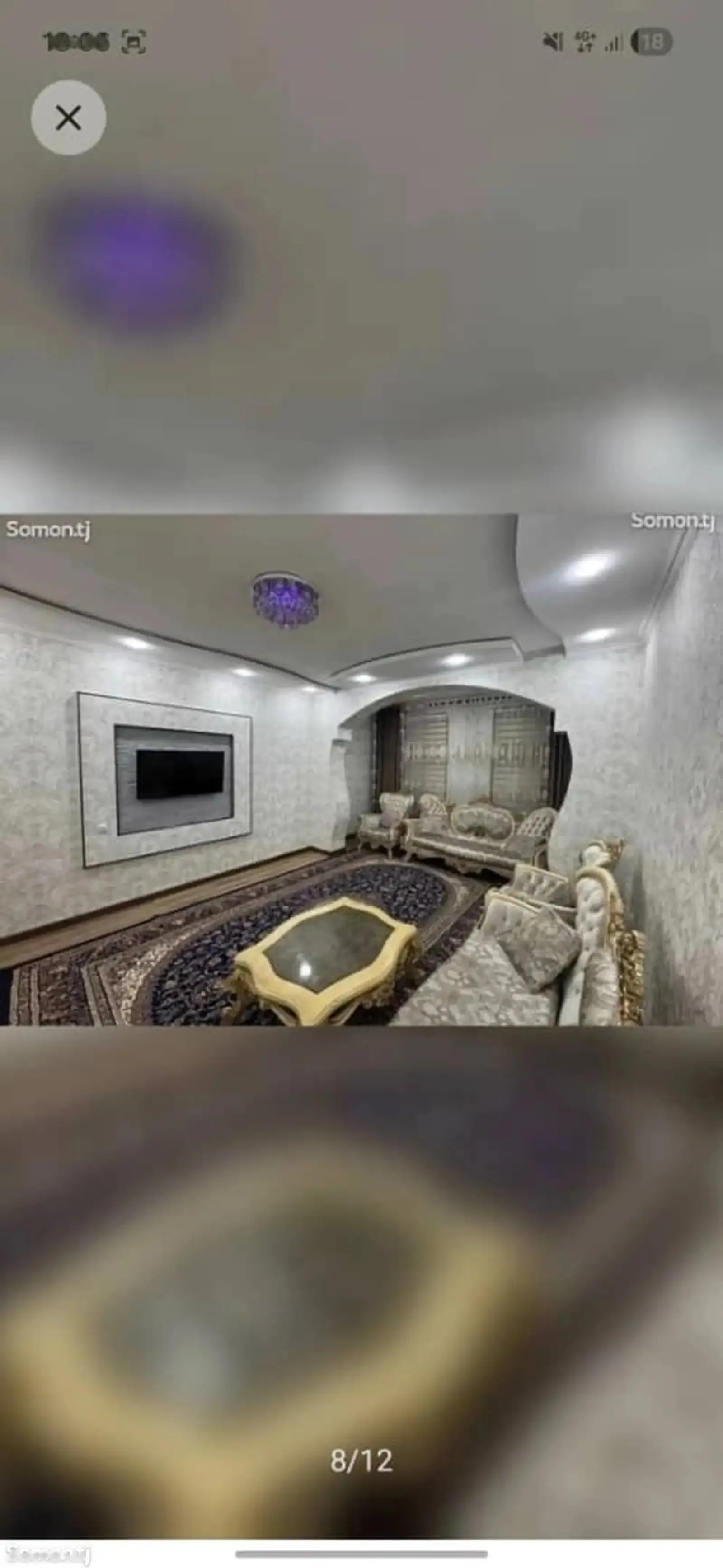 2-комн. квартира, 10 этаж, 75м², танка доми Арванд — миниатюра 1