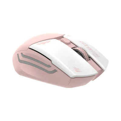 Беспроводная мышь Porodo Gaming 2in1 2.4G  Wireless Mouse DPI 1600 розовый