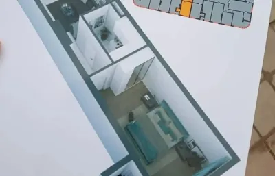 1-комн. квартира, 14 этаж, 46 м², 82мкр — миниатюра 6