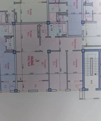 3-комн. квартира, 18 этаж, 123 м², Исмоили Сомони — миниатюра 2